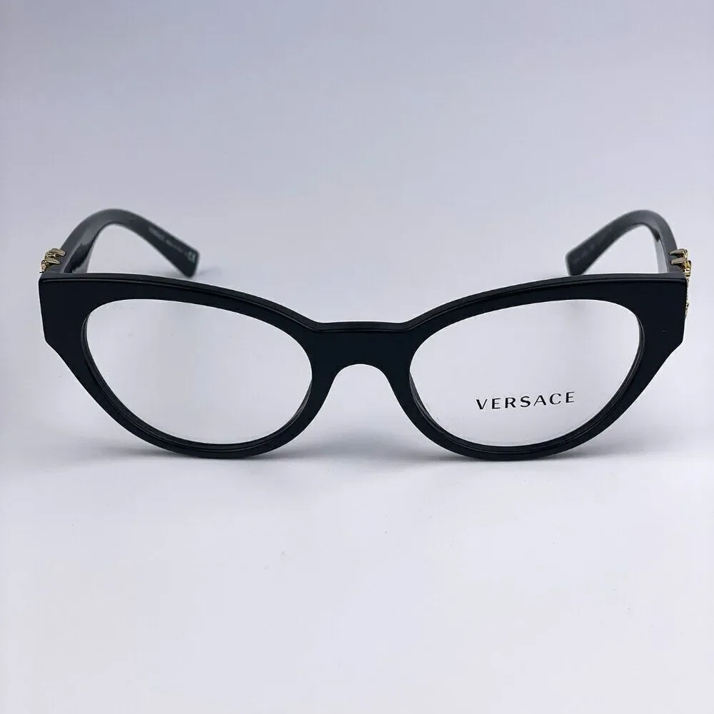 SALE! NEW Versace VE3282 GB1 Black Cat Eye Women Eyeglasses